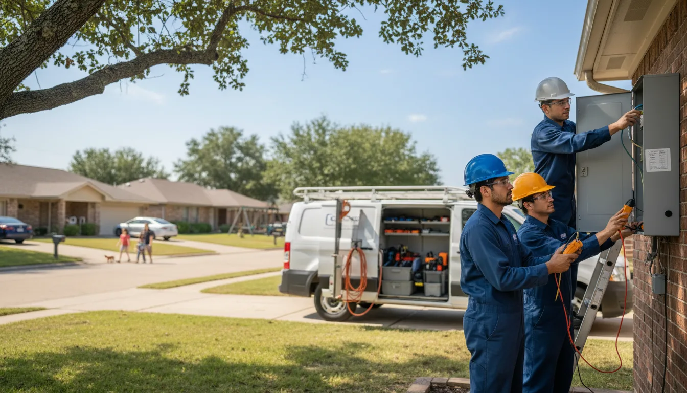 Certified electrician providing emergency electrical services in Oil City, LA